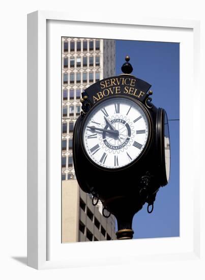 Clock, Downtown Rotary Club, Mobile, Alabama-Carol Highsmith-Framed Art Print