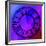 Clock Face on Purple-Art Deco Designs-Framed Giclee Print