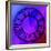 Clock Face on Purple-Art Deco Designs-Framed Giclee Print