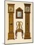 Clock Inlaid with Light Marqueterie-Shirley Charles Llewellyn Slocombe-Mounted Giclee Print