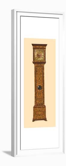 Clock inlaid with light marquetry, 1905-Shirley Slocombe-Framed Art Print