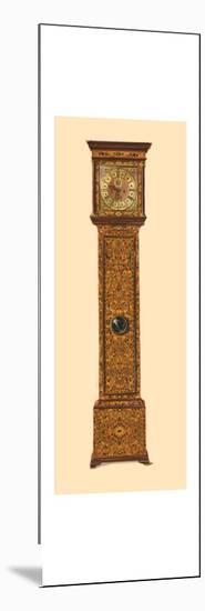 Clock inlaid with light marquetry, 1905-Shirley Slocombe-Mounted Art Print