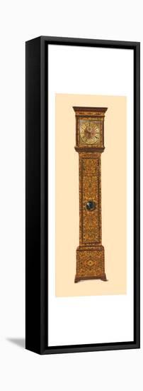 Clock inlaid with light marquetry, 1905-Shirley Slocombe-Framed Stretched Canvas