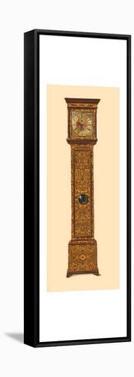 Clock inlaid with light marquetry, 1905-Shirley Slocombe-Framed Stretched Canvas