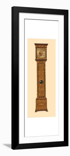 Clock inlaid with light marquetry, 1905-Shirley Slocombe-Framed Giclee Print