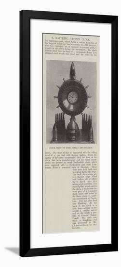 Clock Made of Boer Shells and Bullets-null-Framed Giclee Print