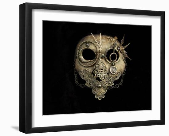 Clock Mask-Patricia Dymer-Framed Giclee Print