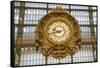 Clock, Musee d'Orsay, Paris, France, Europe-Peter Groenendijk-Framed Stretched Canvas