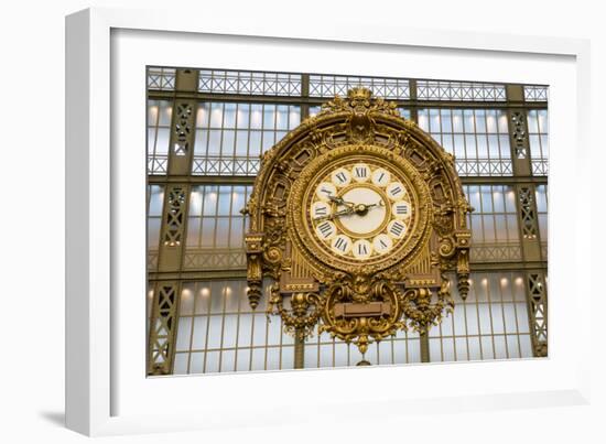 Clock, Musee d'Orsay, Paris, France, Europe-Peter Groenendijk-Framed Photographic Print