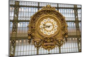 Clock, Musee d'Orsay, Paris, France, Europe-Peter Groenendijk-Mounted Photographic Print