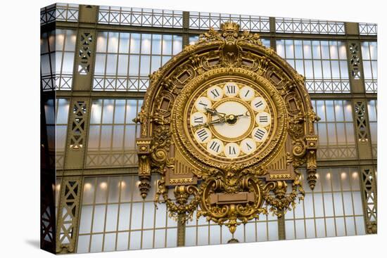Clock, Musee d'Orsay, Paris, France, Europe-Peter Groenendijk-Stretched Canvas