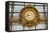 Clock, Musee d'Orsay, Paris, France, Europe-Peter Groenendijk-Framed Stretched Canvas