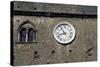 Clock on the Facade of Palazzo Dei Priori-null-Stretched Canvas