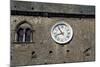 Clock on the Facade of Palazzo Dei Priori-null-Mounted Giclee Print