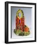 Clock Stand Depicting Old Ruin, Ca 1820-null-Framed Giclee Print