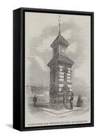 Clock-Tower and Drinking-Fountain at Tynemouth-null-Framed Stretched Canvas