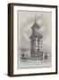 Clock-Tower and Drinking-Fountain at Tynemouth-null-Framed Premium Giclee Print