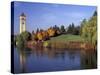 Clock Tower and Spokane River, Spokane, Washington-Jamie & Judy Wild-Stretched Canvas