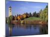 Clock Tower and Spokane River, Spokane, Washington-Jamie & Judy Wild-Mounted Photographic Print