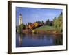 Clock Tower and Spokane River, Spokane, Washington-Jamie & Judy Wild-Framed Photographic Print