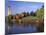 Clock Tower and Spokane River, Spokane, Washington-Jamie & Judy Wild-Mounted Photographic Print