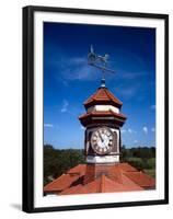 Clock Tower and Weathervane, Longview Farm, Show Horse Barn, Lees Summit, Mo 1914-null-Framed Photo