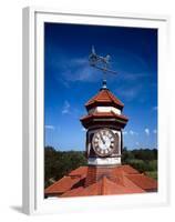 Clock Tower and Weathervane, Longview Farm, Show Horse Barn, Lees Summit, Mo 1914-null-Framed Photo