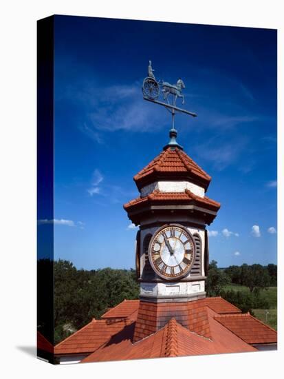 Clock Tower and Weathervane, Longview Farm, Show Horse Barn, Lees Summit, Mo 1914-null-Stretched Canvas