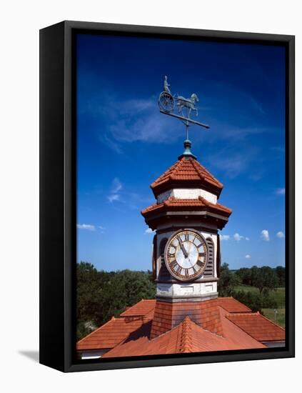 Clock Tower and Weathervane, Longview Farm, Show Horse Barn, Lees Summit, Mo 1914-null-Framed Stretched Canvas