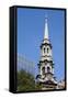 Clock Tower at St. Paul's Chapel in Lower Manhattan, New York City.-SeanPavonePhoto-Framed Stretched Canvas