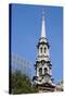 Clock Tower at St. Paul's Chapel in Lower Manhattan, New York City.-SeanPavonePhoto-Stretched Canvas