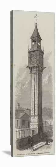 Clock-Tower at the North Haymarket, Liverpool-null-Stretched Canvas