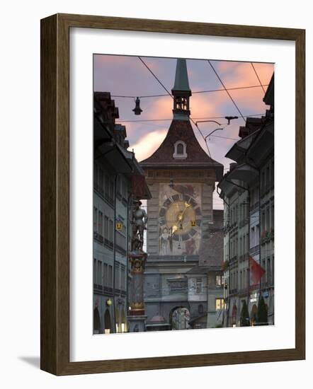 Clock Tower, Bern, Berner Oberland, Switzerland-Doug Pearson-Framed Photographic Print