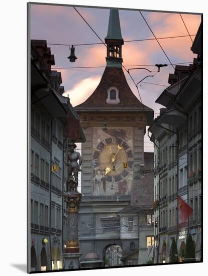 Clock Tower, Bern, Berner Oberland, Switzerland-Doug Pearson-Mounted Photographic Print