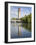 Clock Tower by the Spokane River, Riverfront Park, Spokane, Washington, Usa-Jamie & Judy Wild-Framed Photographic Print