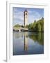 Clock Tower by the Spokane River, Riverfront Park, Spokane, Washington, Usa-Jamie & Judy Wild-Framed Photographic Print