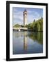 Clock Tower by the Spokane River, Riverfront Park, Spokane, Washington, Usa-Jamie & Judy Wild-Framed Photographic Print