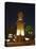 Clock Tower, Downtown at Night, Aleppo (Haleb), Syria, Middle East-Christian Kober-Stretched Canvas
