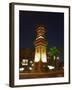 Clock Tower, Downtown at Night, Aleppo (Haleb), Syria, Middle East-Christian Kober-Framed Photographic Print