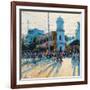 Clock Tower, Evening Light, Pondicherry, 2017-Andrew Gifford-Framed Giclee Print