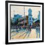 Clock Tower, Evening Light, Pondicherry, 2017-Andrew Gifford-Framed Giclee Print