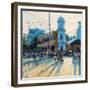 Clock Tower, Evening Light, Pondicherry, 2017-Andrew Gifford-Framed Giclee Print