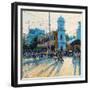 Clock Tower, Evening Light, Pondicherry, 2017-Andrew Gifford-Framed Giclee Print