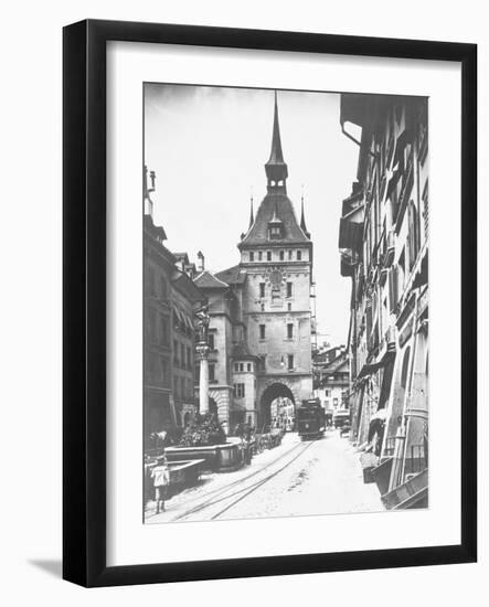 Clock Tower in Bern-null-Framed Photographic Print