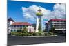 Clock Tower in Downtown Apia, Upolu, Samoa, South Pacific, Pacific-Michael Runkel-Mounted Photographic Print