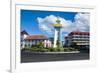 Clock Tower in Downtown Apia, Upolu, Samoa, South Pacific, Pacific-Michael Runkel-Framed Photographic Print