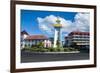 Clock Tower in Downtown Apia, Upolu, Samoa, South Pacific, Pacific-Michael Runkel-Framed Photographic Print