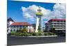 Clock Tower in Downtown Apia, Upolu, Samoa, South Pacific, Pacific-Michael Runkel-Mounted Photographic Print