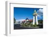 Clock Tower in Downtown Apia, Upolu, Samoa, South Pacific, Pacific-Michael Runkel-Framed Photographic Print