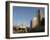 Clock Tower in Place d'Etoile (Nejmeh Square), New Mosque Behind, Downtown, Beirut, Lebanon-Christian Kober-Framed Photographic Print